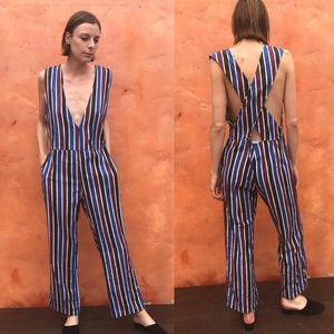 Ace & Jig hot cross striped romper jumpsuit